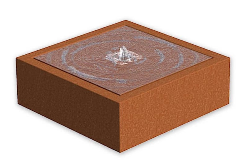 Watertafel Vierkant Corten