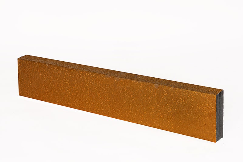 Stalen U-Profiel Ongelijkzijdig Opsluitband 6 cm Corten