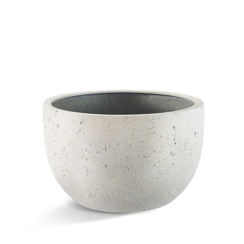 Grigio New Egg Pot Low Antique White