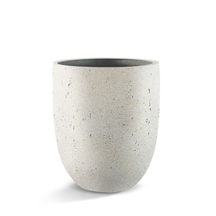 Grigio Tall Egg Pot White