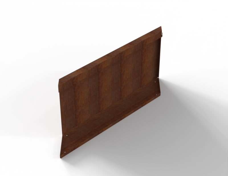 Bloembak Module+ Parallel Paneel R Corten  