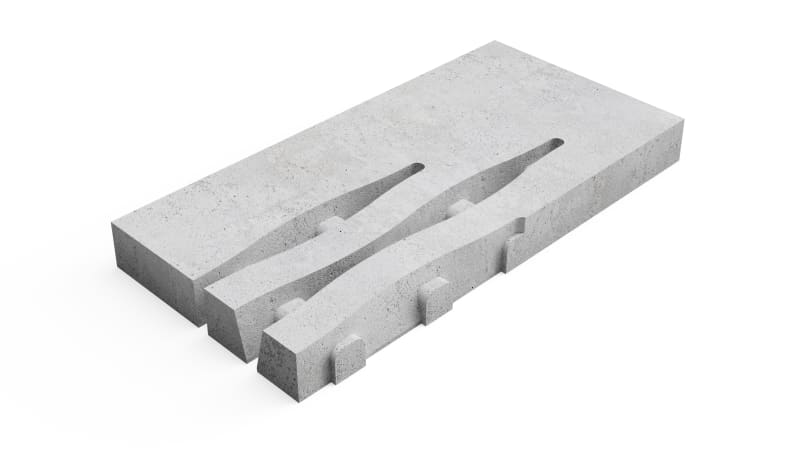 Deer Concrete Grid Beach Corner L