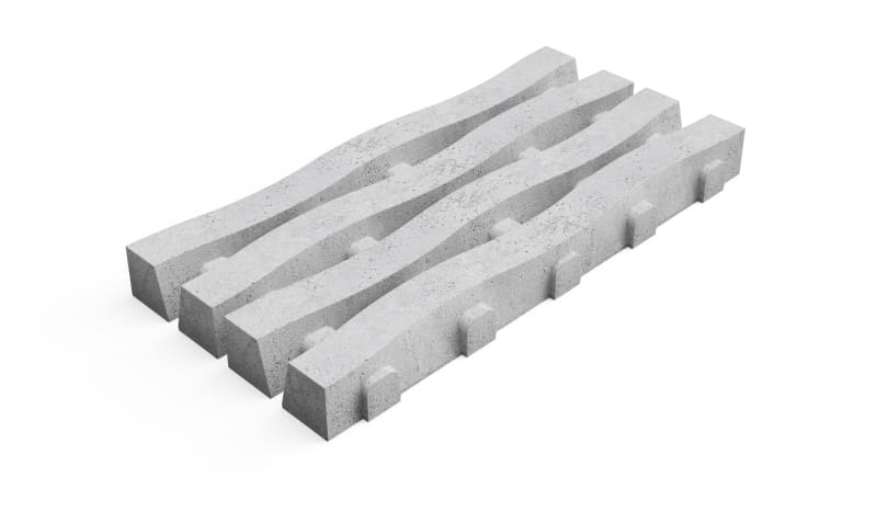 Deer Concrete Grid Beach Standard