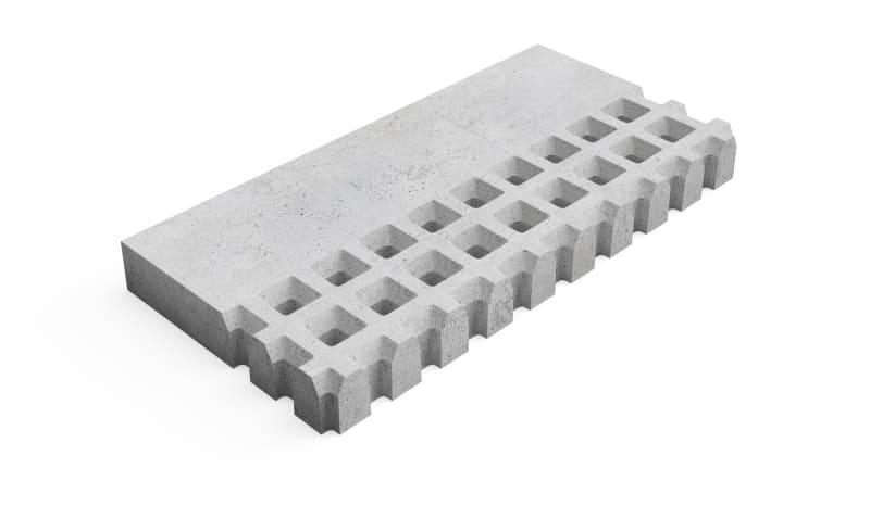 Deer Concrete Grid Brutal Border Length