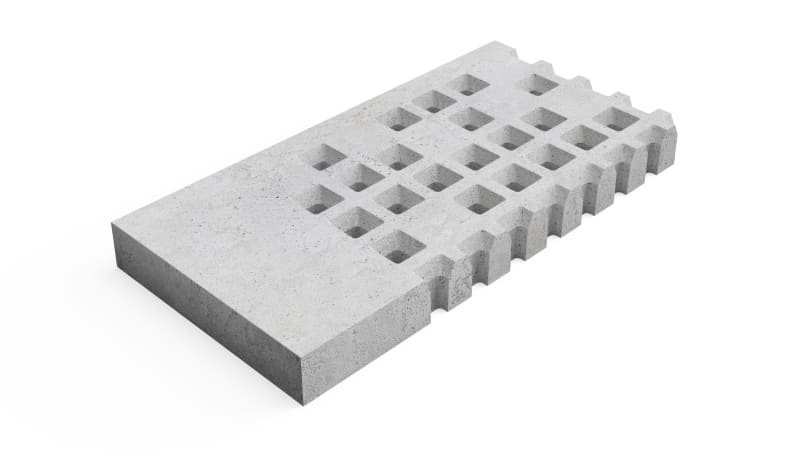 Deer Concrete Grid Brutal Transition Border L 2 