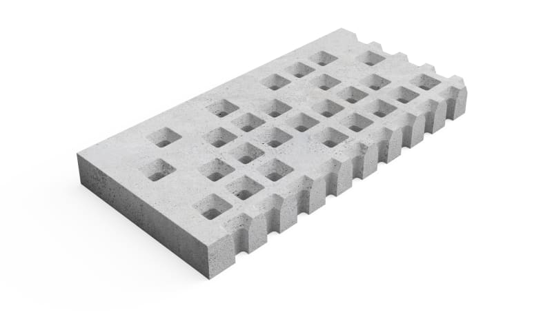 Deer Concrete Grid Brutal Transition Corner R