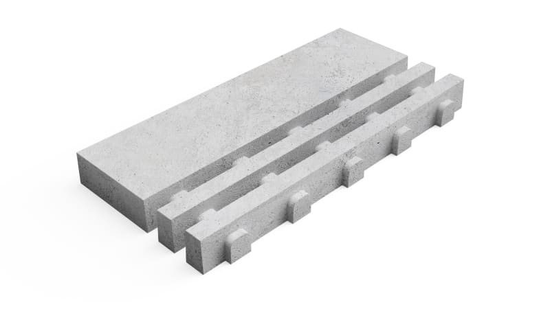 Deer Concrete Grid Straight Border Length