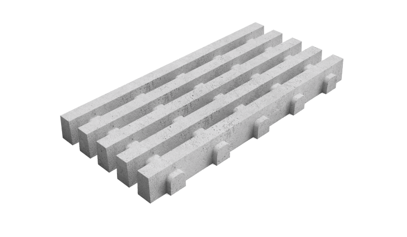 Deer Concrete Grid Straight Standard