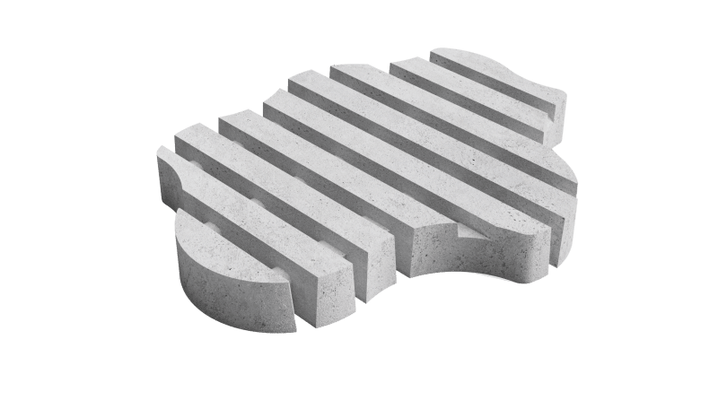 Deer Concrete Ogranic Straight Large