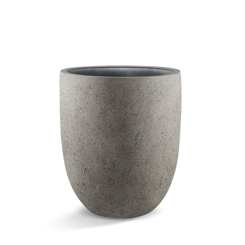 Grigio Tall Egg Pot Natural Concrete